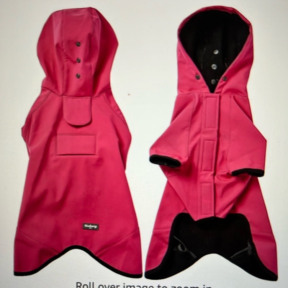 Blueberry Pet dog jacket, dark pink, new, 12inch